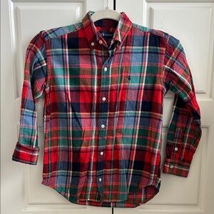 Boys Polo Ralph Lauren Plaid Long Sleeve